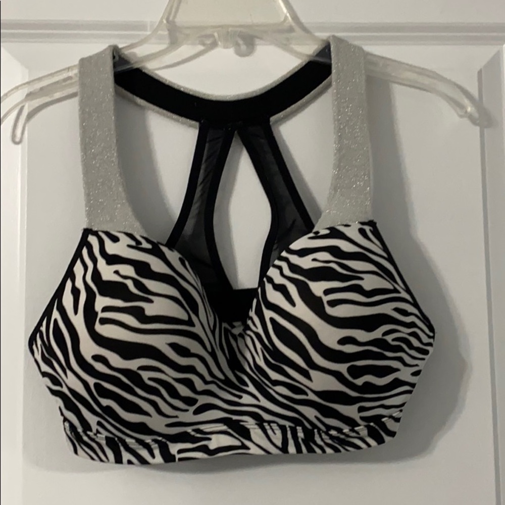 Zebra Print Fashion Sports Bra